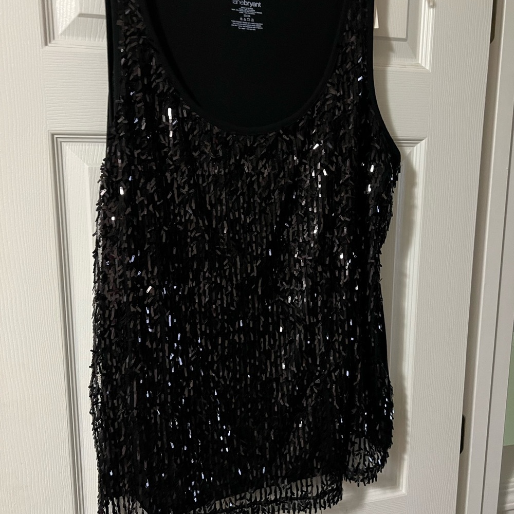 Black Nylon Tank Top